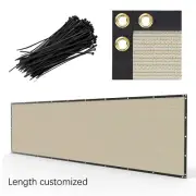9ft Privacy Fence Screen Windscreen Garden Heavy Duty Mesh Shade Net Cover Beige