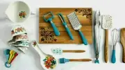Pioneer Woman 20-Piece Kitchen Gadget Set Wildflower Whimsy Teal Floral NEW BOX