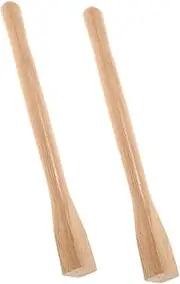TOYANDONA 2pcs Hoe Wooden Handle Two Tools Handle Replacement Handle for Hoe Garden Tool Trenching Tools Universal Secondary Axial Handle for Shovel Hoe Handles Replacement Dig Beige