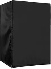 Upright Freezer Cover - Outdoor Refrigerator Dust Cover | Oxford Fabric Freezer Cover | Zipper Waterproof Freezer Cover | Fridge Protective Supplies, Refrigerator Accessories With Handle For Home
