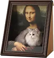 Mona Lisa Cat Nest Oil Painting Cat Bed Multi-Function Art Frame Cat House Decorative Mona Lisa Cat Cave for Indoor Cats