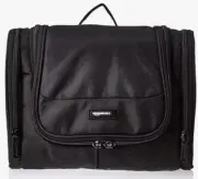 Amazon Basics Travel Toiletry Bag Organizer Shower Kit Black
