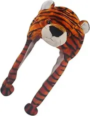 [AKOOSY] Comfortable Elastic Tiger Hat for Fun Decorative Animal Headpiece for Parties Bright Color Design Lightweight Portable Accessory