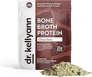 Keto Bone Broth Protein Powder Chocolate - Protein 21g, 2g Net Carbs - Grass Fed Hydrolyzed Collagen - Sugar Free, Gluten Free, Dairy Free, Soy Free, Paleo, Keto Collagen Protein Shakes (30 Servings)