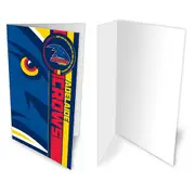 Adelaide Crows AFL Greeting Card with Team BADGE Birthday Christmas Fathers Mothers Day