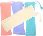 ASAKKURA 4pcs Soap Save Bags Portable Lightweight Shower Soap Pouch Exfoliating Pouches for Family