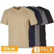 3 X UNISEX LIGHT-WEIGHT MOISTURE WICKING TRADIES/BUILDER/WORKSHOP WORK TEES