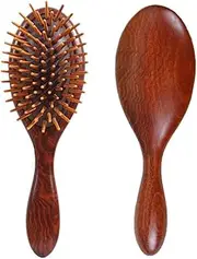 Hair Brush Wooden, Sandalwood Air Cushion Combs Eco Friendly for Scalp Massage -Anti-static, No Hair Tangle