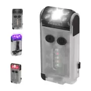 BORUIT V30 Mini Keychain Flashlight Rechargeable Torch Camping Hiking LED Light
