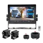 7" DVR AHD Monitor 2x 4PIN 1080P Rear View Reversing Cameras 5m+15m For Caravan