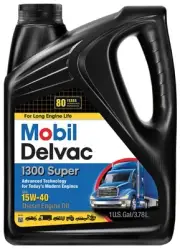 Delvac 1300 15W-40 Super Diesel Engine Oil, Extra High, 1-Gallon MOB1304G