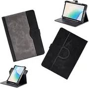 Case for Samsung Sm-T540 Galaxy Tab Active Pro 10.1 2019 Tablet Case 360 Degree Rotation Multi-Viewing Angels PU Leather Stand Folio Cover Black