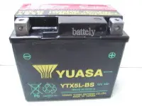 在飛比找Yahoo!奇摩拍賣優惠-【倍特力電池】YUASA機車電池 YTX5L-BS 5號90