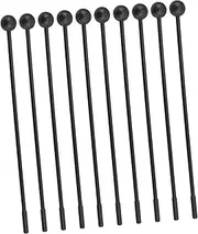 Toyvian Plastic Drum Hammer Set 10pcs Boys and Girls Mallets Ergonomic Handles for Xylophone and Bass Drum Practice