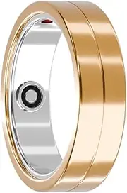 Maxcom mRing | Smart Ring | Gold Size 6 Sleep, Heart Rate and Fitness Tracking Wearable Smartring | Compatible with iOS/Android | 6 Days Battery Life