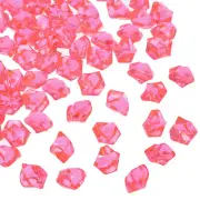 2500pcs Fake Ice Rocks Acrylic Light Pink Fake Crystals Ice Diamonds