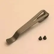 Gun Metal Gray Titanium Pocket Clip For Kershaw Link 1776GRYBW Aluminum Handle