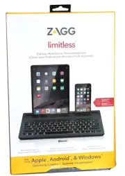 Zagg Limitless Full-Size multi device wireless Keyboard