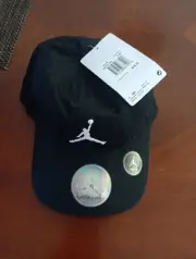 Nike Air Jordan Jumpman Hat YOUTH Black Adjustable Baseball Cap