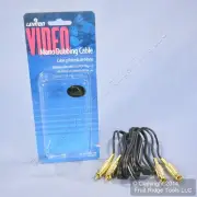 Leviton 6 Ft Video Mono Audio Dubbing RCA Patch Cables GOLD Plated C5245-6GO