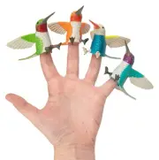 Accoutrements Archie McPhee Finger Hummingbirds Finger Puppets (Set of 4)