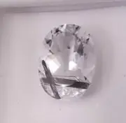 TOURMALINATED QUARTZ 7 X 5 MM OVAL CUT ALL NATURAL SOLD AS A SINGLE STONE