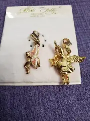 2 Vintage Kirks Folly Fairy Charms