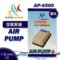 在飛比找PChome24h購物優惠-水之樂 AP-6500 空氣幫浦(雙孔)