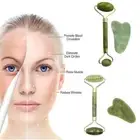 Face Roller Double Head Natural Jade Massager Gua Sha Massager Del