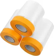 NULYLU Masking Paper Rolls for Decoration Automotive Paint Tape Pre-Taped Masking Film