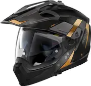 Nolan N70-2 X Skyfall N-Com, modular helmet , color: Matt Black/Grey/Gold , size: M