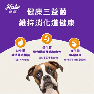 💜鎧力士💜HALO嘿囉 無穀狗飼料 [滿額免運送舒潔] 嘿囉Halo 美國製造WDJ推薦 狗糧 高肉量益生菌 健康有純素