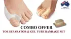 COMBO DEAL - Gel Bunion Protector Toe Straightener Separator Alignment Bandage