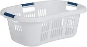 [Rubbermaid] Hip Hugger Laundry Basket, Standard, White