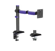 Brateck LDT89-C012 Amethyst Articulating Gaming Monitor Arm Matte Black(new)