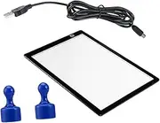 NUOBESTY Led Copy Board Ruler A4 Light Box Light Matte Surface for Stenciling Art Projects