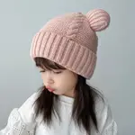 3-12歲 小耳包兒童針織帽毛帽子 秋冬男童暖護套頭帽 嬰兒簡約護耳毛線帽 現貨 快速出貨