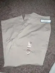 New Womens Dockers Metro Khaki Trouser Pants Individual Fit Waistband 20W Short