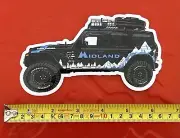 MIDLAND RADIOS for Jeep decal Sticker offroad overland trails outland crawls