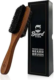 Premium Double-Sided Cherrywood Long Beard Brush with Boar Bristles and Nylon Blend For The Ultimate Beard Grooming Experience. This Also Features A Premium Gift Box Makling It A Great Gift Idea!