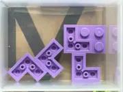 LEGO Parts - Medium Lavender Plate 2 x 2 Corner - No 2420 - QTY 5