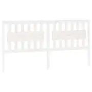 King Size Headboard Solid Pine Wood Bed Frame Head Bedhead Board White 185.5cm
