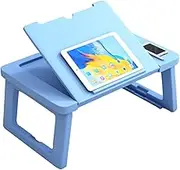 Folding Lap Desk - Portable Laptop Desk with Anti-Slip Strips 5 Adjustable Angles,Suitable for Up to 17 Inches,Bed and Sofa Laptop Nightstand Tray Table Stand Efficency