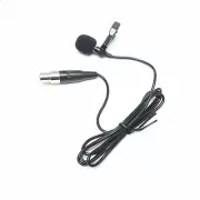 Lavalier Lapel Clip Microphone Mic XLR 4 Pin For Shure Wireless ULX PGX SLX UT