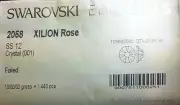 100 Swarovski Flat Back Foiled 2058 SS12 (3.5mm) Crystal JCE11