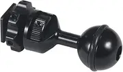 FEICHAO 1 Inch Ball Mount Head Adjustable Adapter with Cold Shoe Base for Underwater Camera Case Video Flash (Kit B)