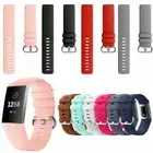 Soft Silicone Replacement Band For Fitbit Charge 3 4 Watch Strap Diamond Texture