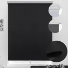 Cordless Roller Shades 100% Blackout Blinds for Windows and Doors, Pull Down ...
