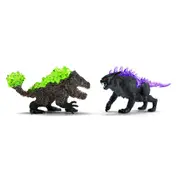 2pc Schleich 12'' Shadow Lynx Vs Rock Crusher Action Figure Kids Play Toy 7-12y