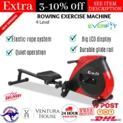 Everfit 4 Level Resistance Exercise Rowing Machine Home Gym Fitness Equipment